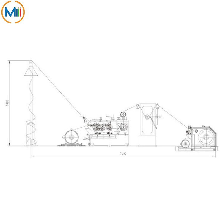 High-speed-Intermediate-Wire-Drawing-Machine-Lay-out-Drawing