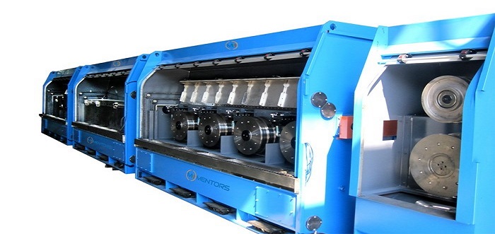 First of all, before answering this question, let us find out what characteristics they have. Normally for Copper Rod Breakdown Machine, there are mainly two types in the market. They are gear drive and individual motor drive. 1.Copper Rod Breakdown Machine with Individual Drives 